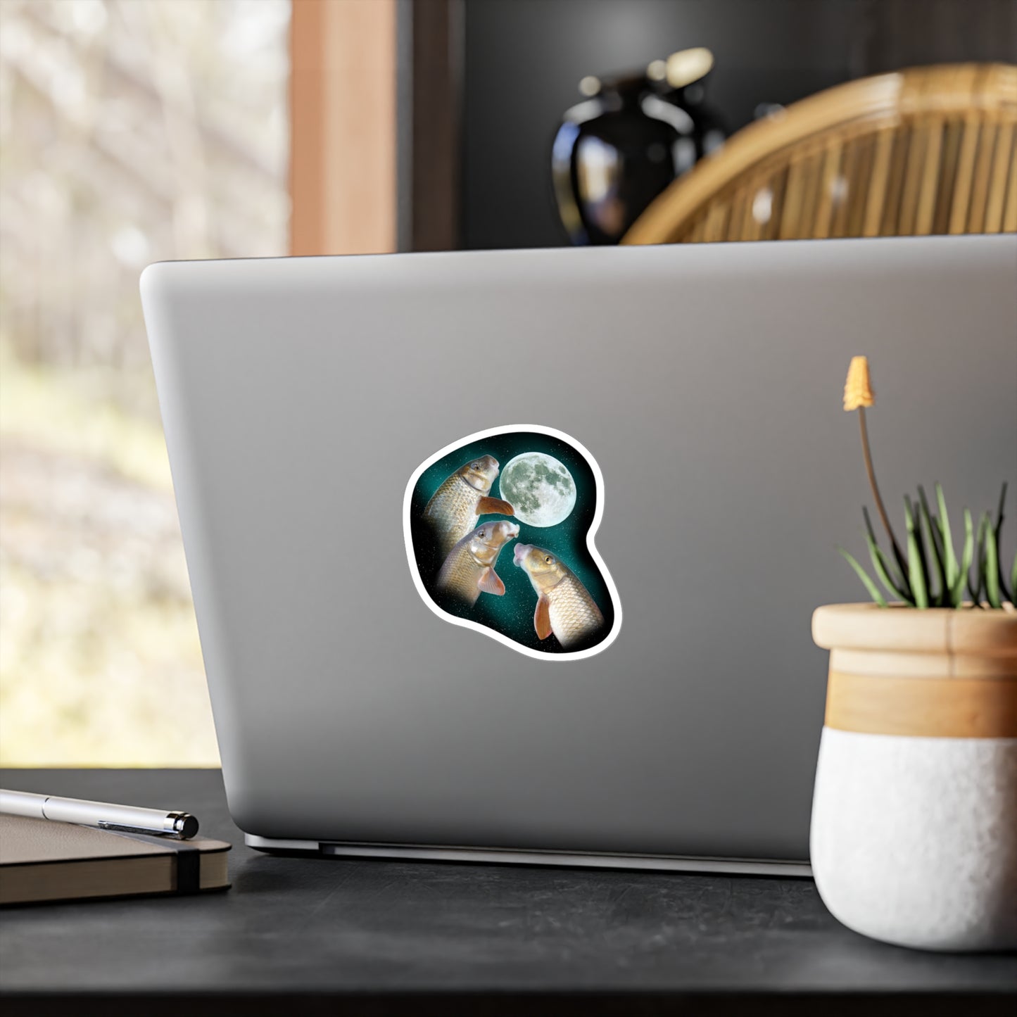 3 redhorse moon sticker