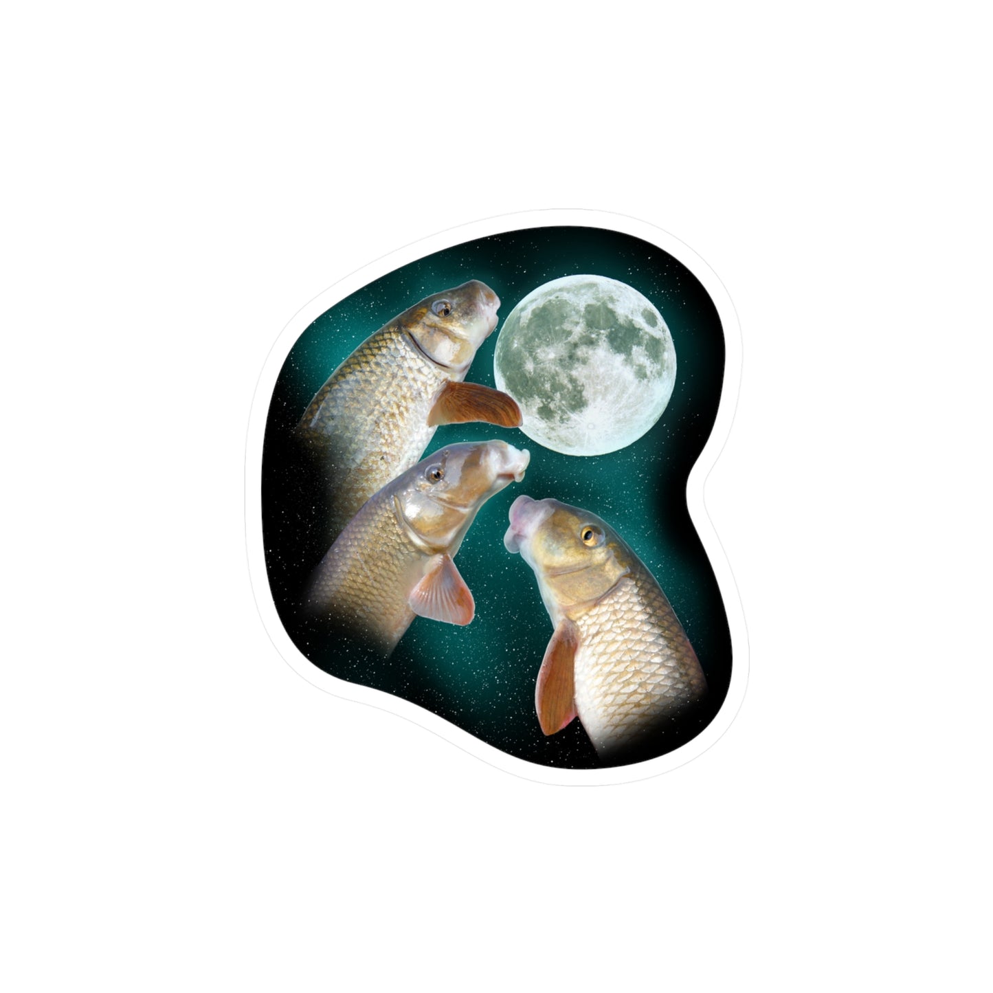 3 redhorse moon sticker