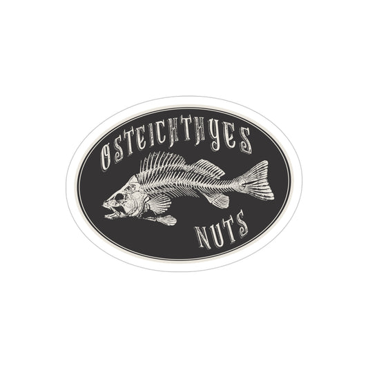 osteichthyes nuts! sticker