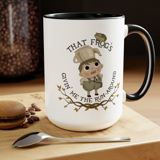 Greg "That frog's givin' me the runaround" Mug (15 oz)