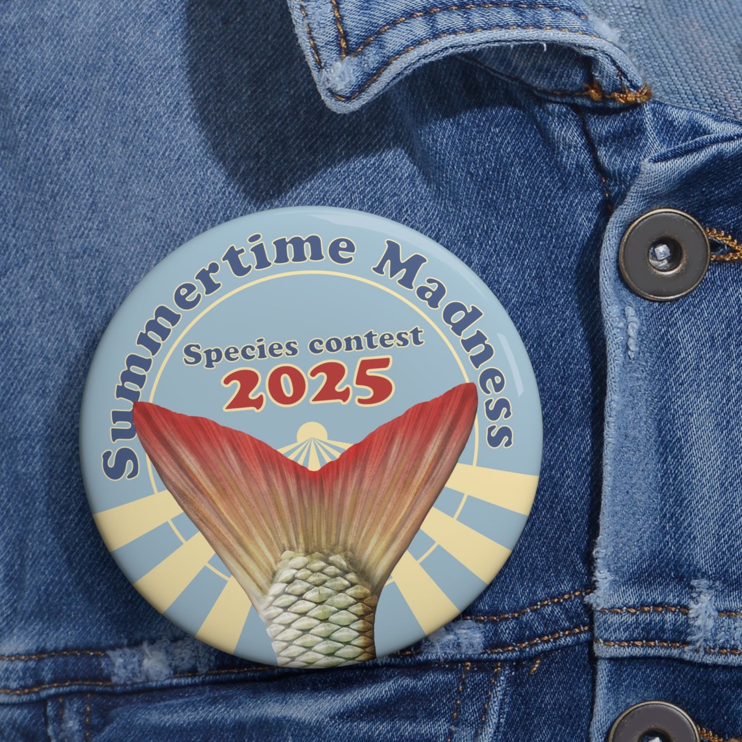 Large Custom Pin Buttons 3"