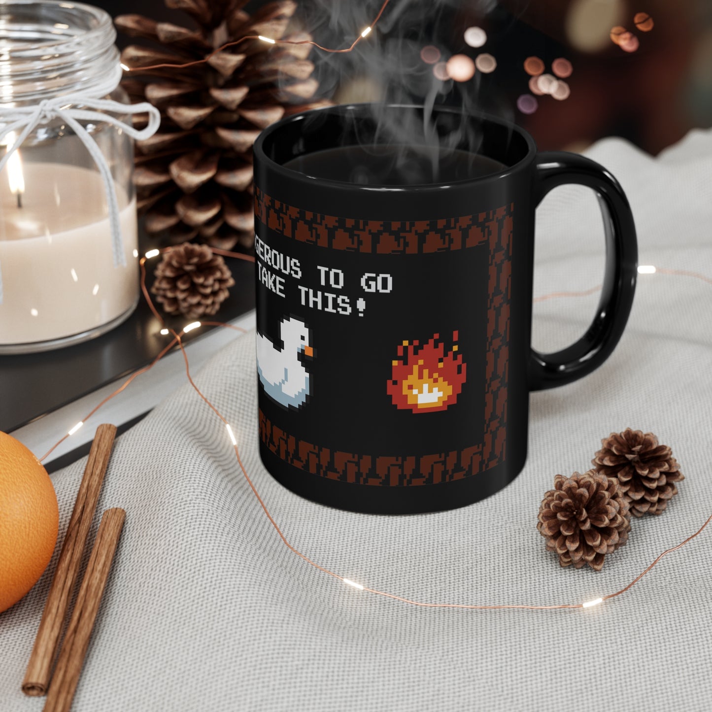 11oz "Its dangerous to go alone" mug featuring Petra