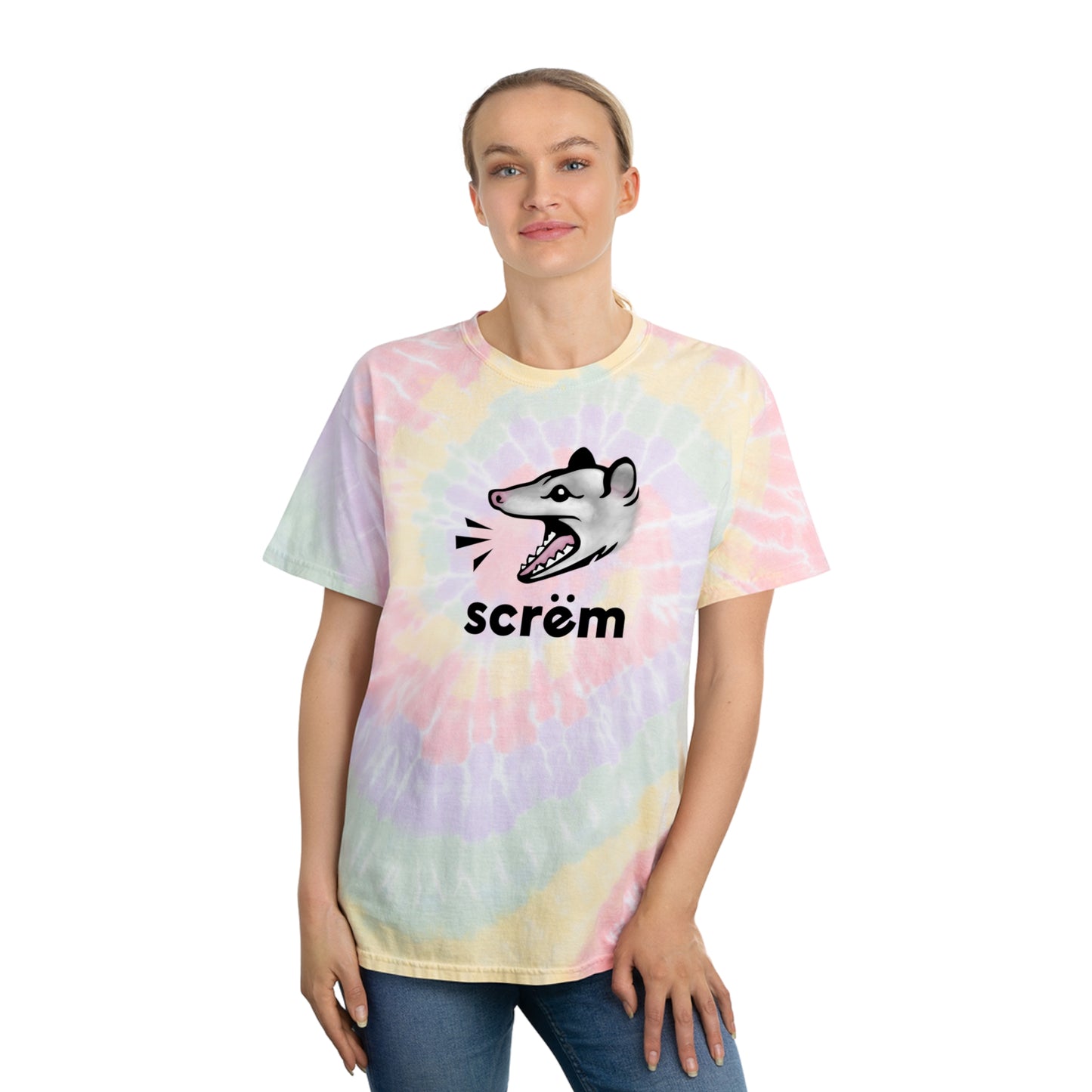 "Scrëm" Opossum Tie-Dye T-shirt