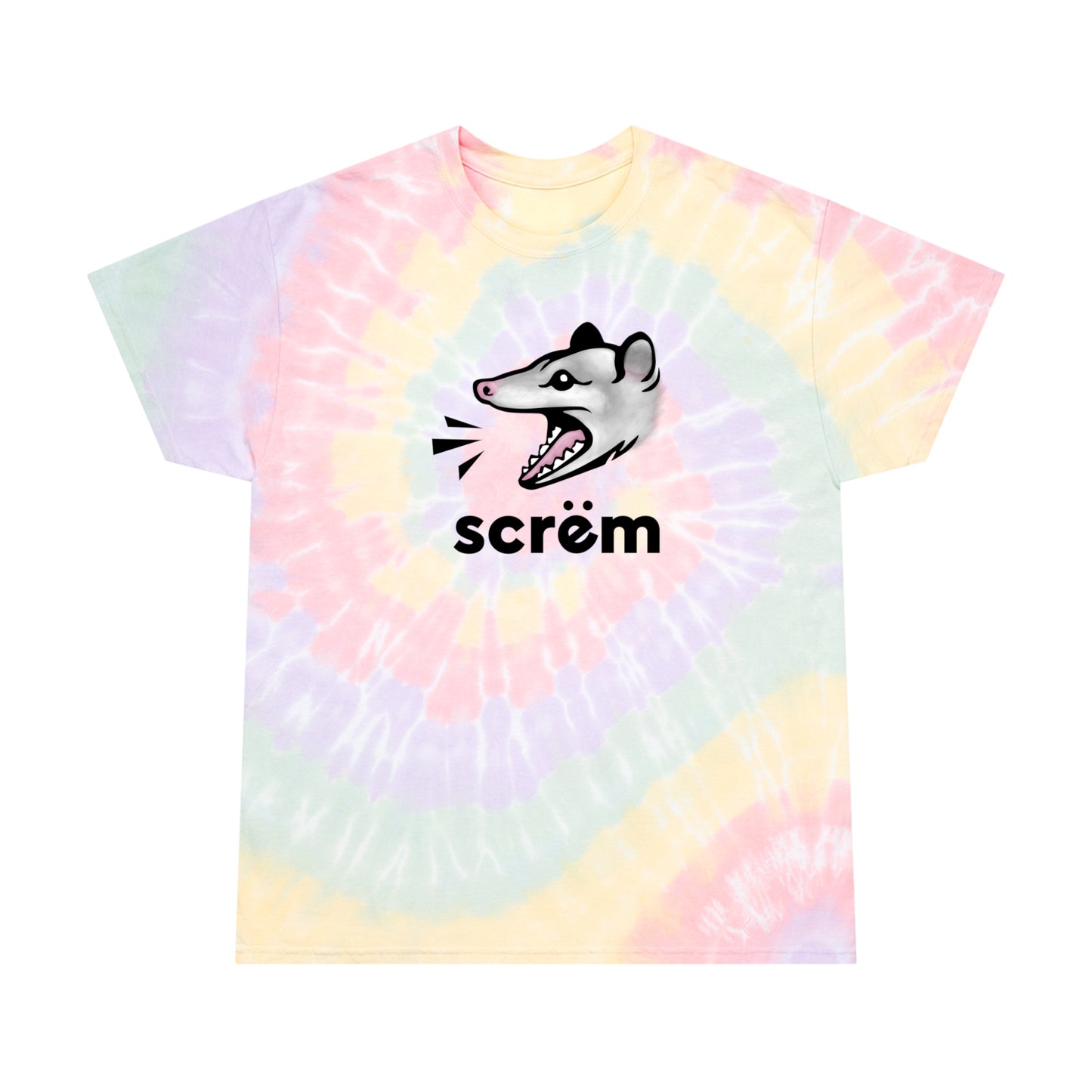 "Scrëm" Opossum Tie-Dye T-shirt