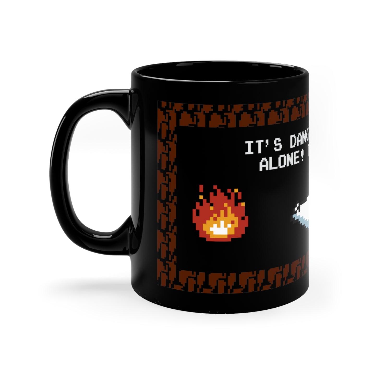 11oz "Its dangerous to go alone" mug featuring Petra