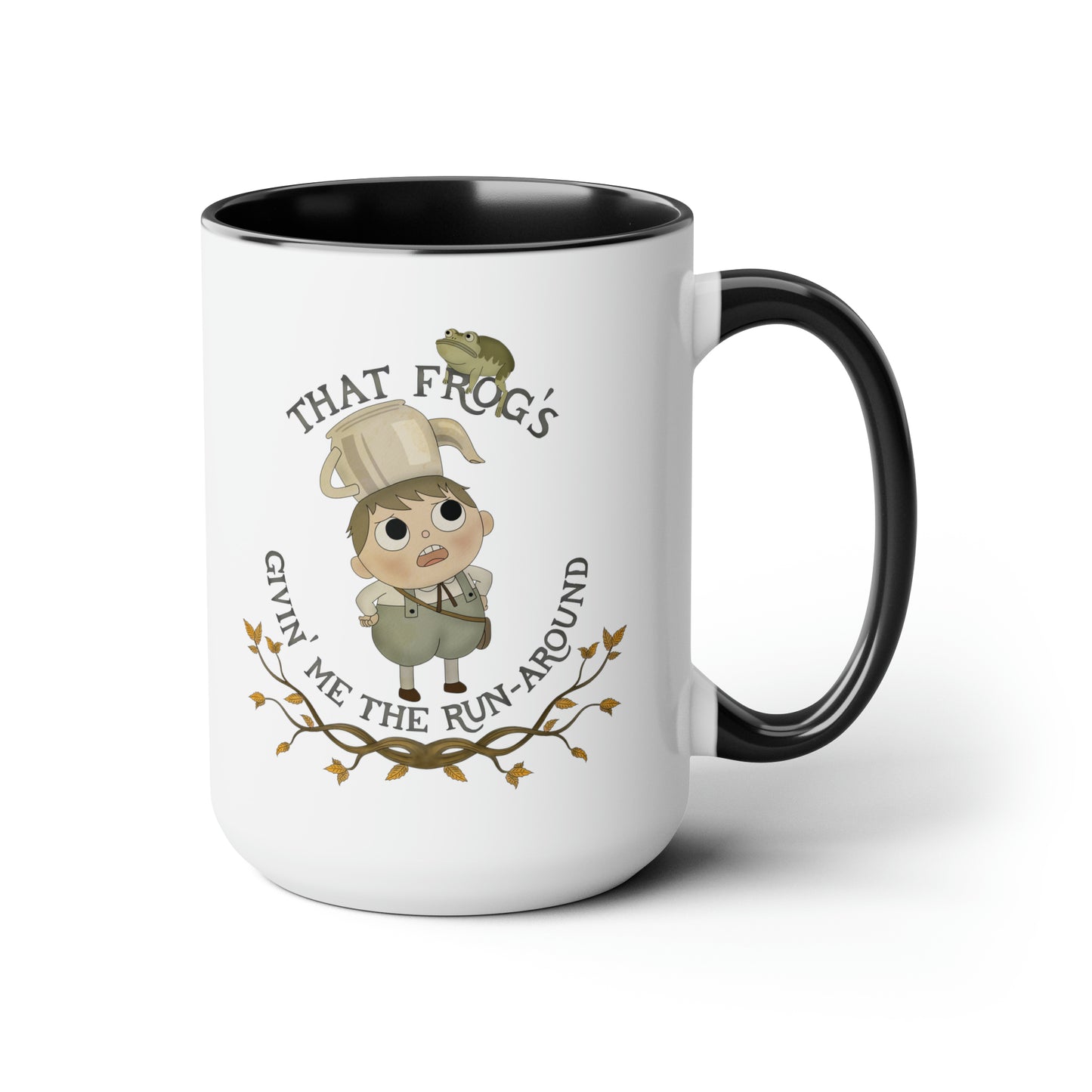 Greg "That frog's givin' me the runaround" Mug (15 oz)