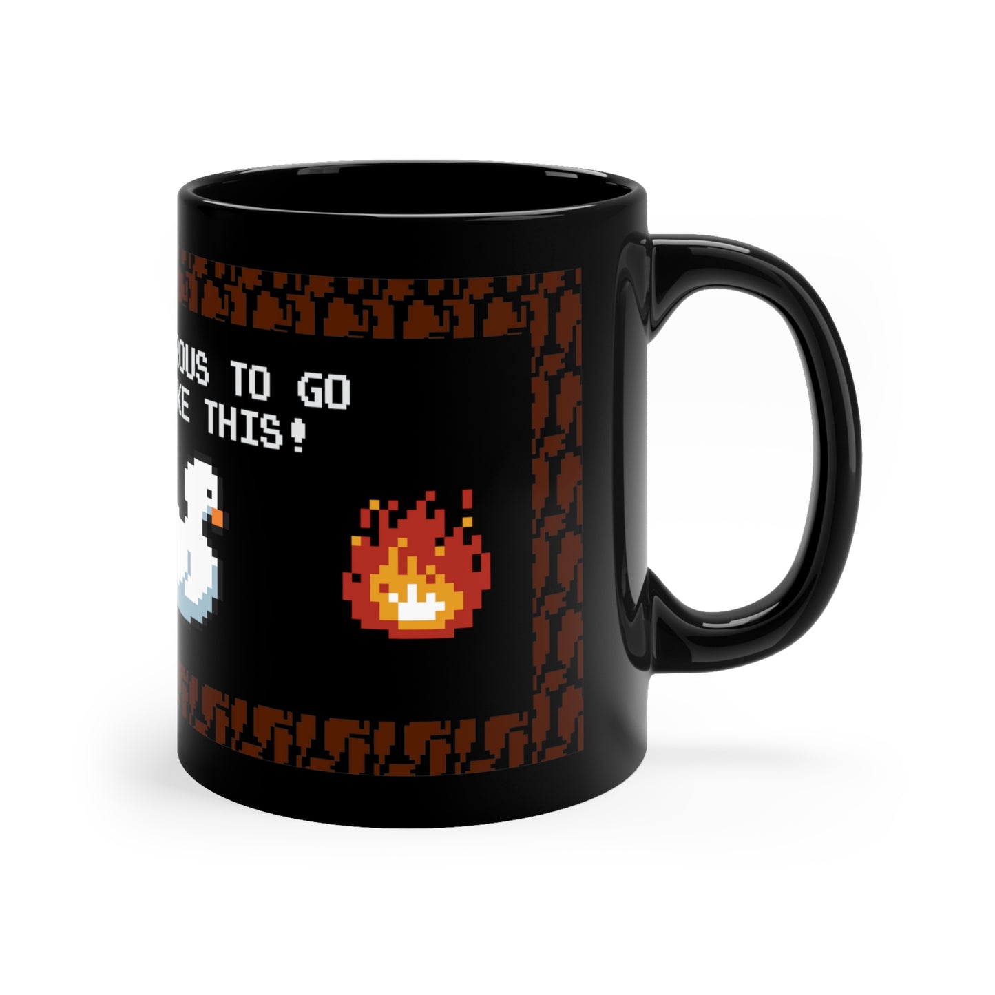 11oz "Its dangerous to go alone" mug featuring Petra